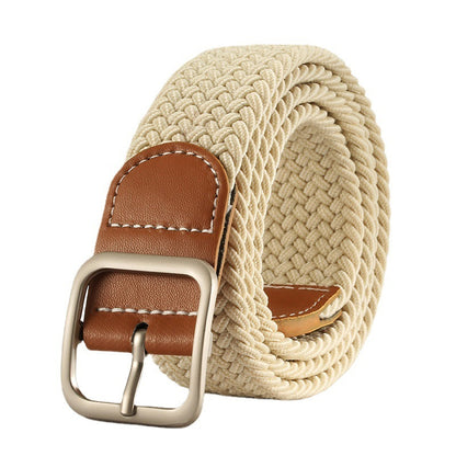 Fashion Square Buckle Women's Canvas Belt