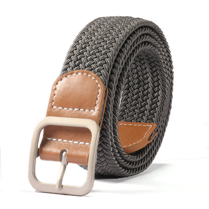 Fashion Square Buckle Women's Canvas Belt