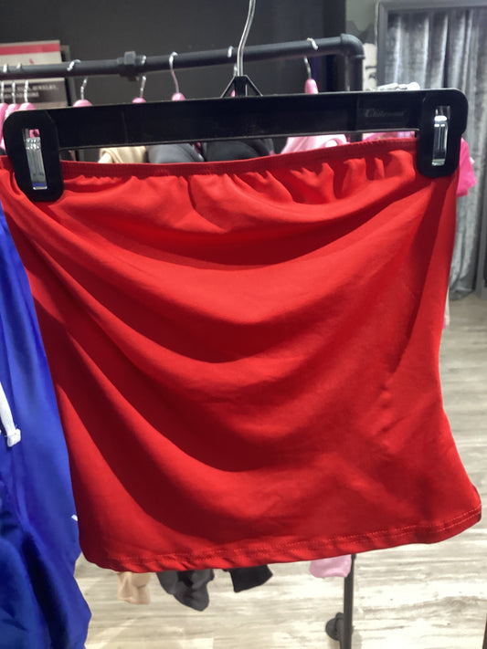 Red tube top