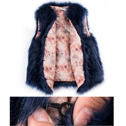 Winter Wool Fur Vest Warm Vest