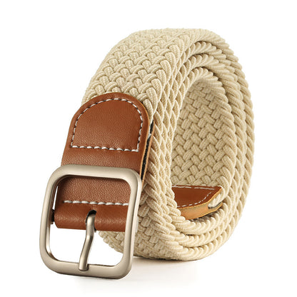 Fashion Square Buckle Women's Canvas Belt