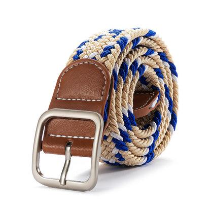 Fashion Square Buckle Women's Canvas Belt