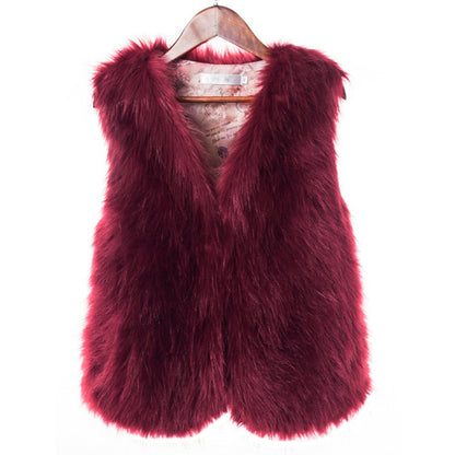 Winter Wool Fur Vest Warm Vest