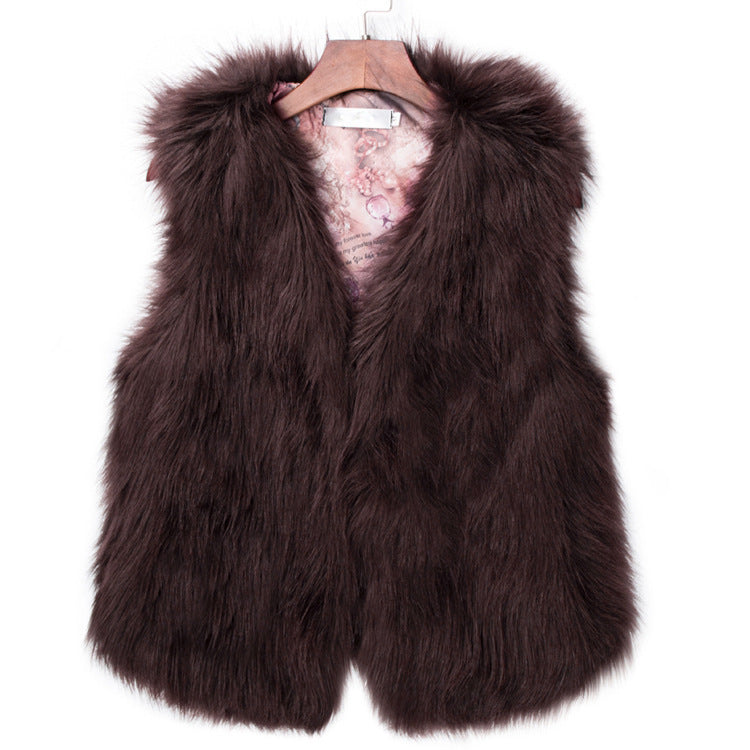 Winter Wool Fur Vest Warm Vest