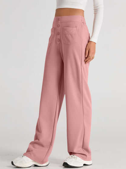 High Waist Wide Leg Pants