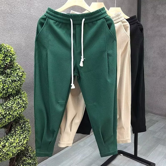 High-grade Elastic Waist Loose Casual Pants For Men